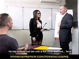 porno ACADEMIE - schoolteacher Valentina Nappi MMF threeway